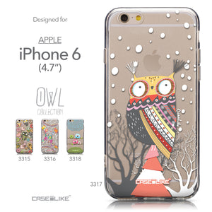 Collection - CASEiLIKE Apple iPhone 6 back cover Owl Graphic Design 3317