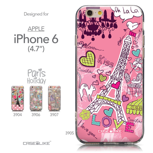 Collection - CASEiLIKE Apple iPhone 6 back cover Paris Holiday 3905