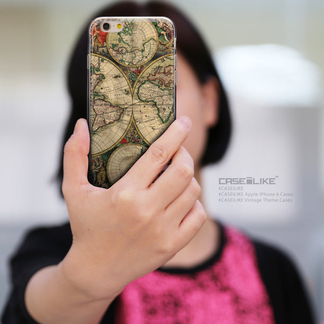 Share - CASEiLIKE Apple iPhone 6 back cover World Map Vintage 4607