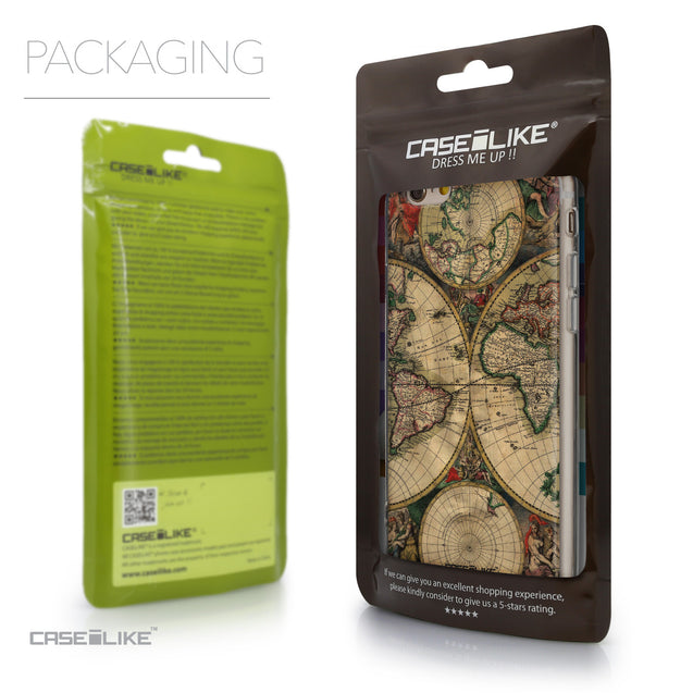 Packaging - CASEiLIKE Apple iPhone 6 back cover World Map Vintage 4607