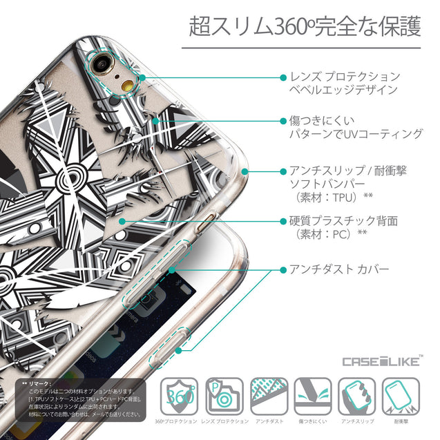 Details in Japanese - CASEiLIKE Apple iPhone 6 Plus back cover Indian 2056 Tribal Theme Pattern