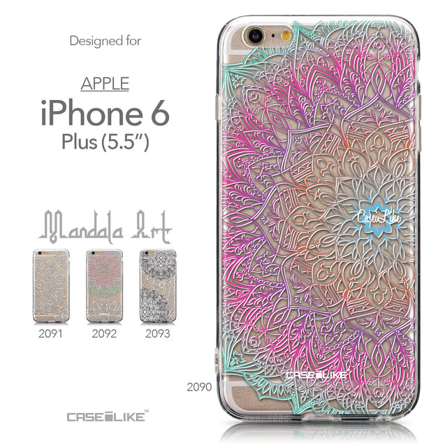 Collection - CASEiLIKE Apple iPhone 6 Plus back cover Mandala Art 2090
