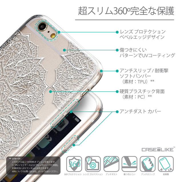 Details in Japanese - CASEiLIKE Apple iPhone 6 Plus back cover Mandala Art 2091