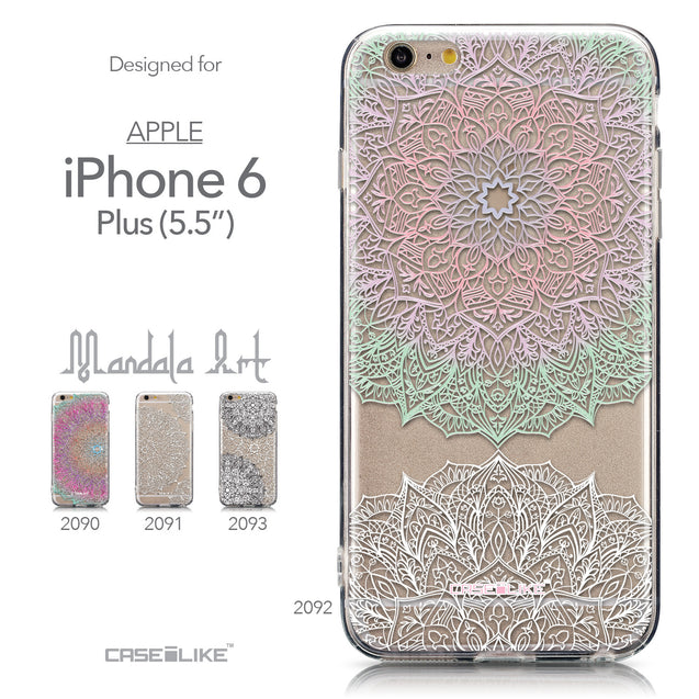 Collection - CASEiLIKE Apple iPhone 6 Plus back cover Mandala Art 2092