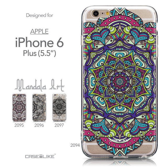 Collection - CASEiLIKE Apple iPhone 6 Plus back cover Mandala Art 2094