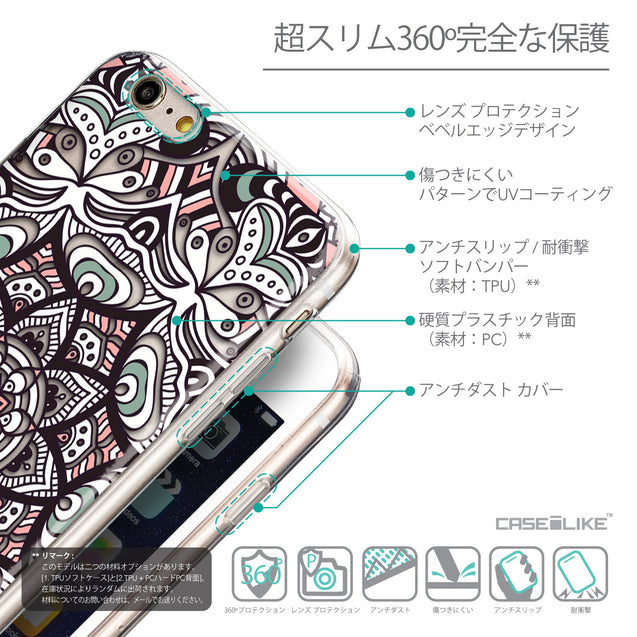 Details in Japanese - CASEiLIKE Apple iPhone 6 Plus back cover Mandala Art 2095