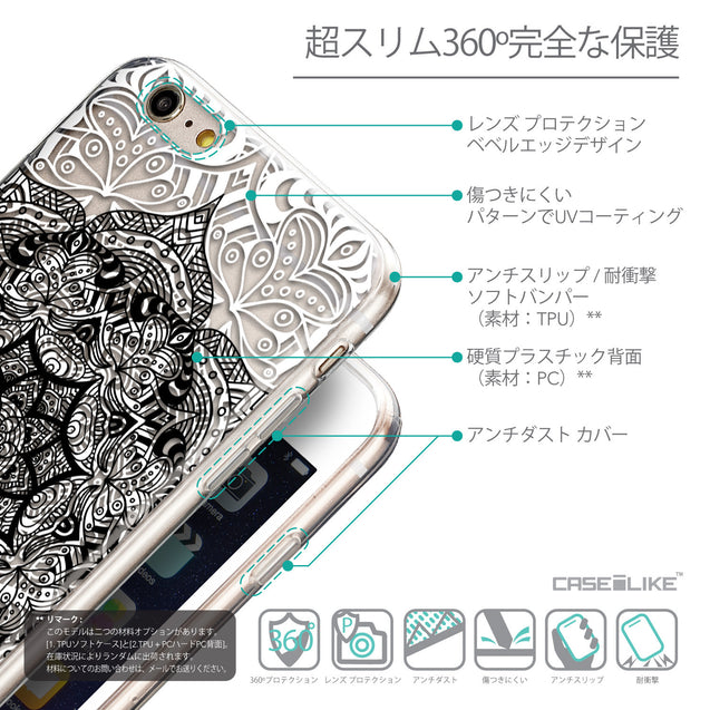 Details in Japanese - CASEiLIKE Apple iPhone 6 Plus back cover Mandala Art 2097