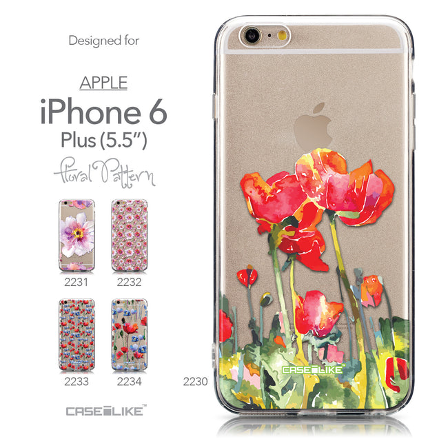 Collection - CASEiLIKE Apple iPhone 6 Plus back cover Watercolor Floral 2230