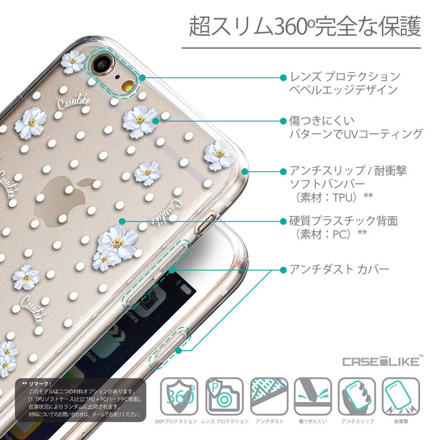 Details in Japanese - CASEiLIKE Apple iPhone 6 Plus back cover Indian Line Art 2061