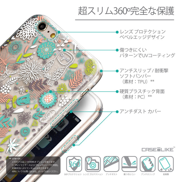 Details in Japanese - CASEiLIKE Apple iPhone 6 Plus back cover Spring Forest White 2241