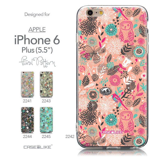 Collection - CASEiLIKE Apple iPhone 6 Plus back cover Spring Forest Pink 2242