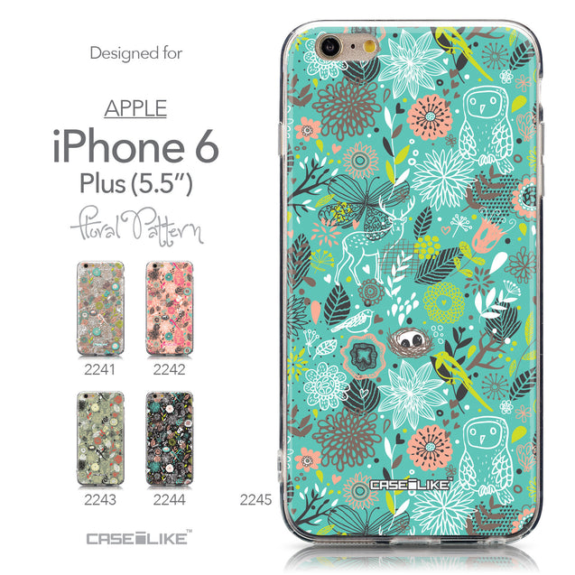 Collection - CASEiLIKE Apple iPhone 6 Plus back cover Spring Forest Turquoise 2245