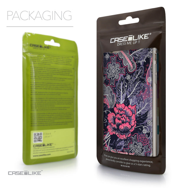 Packaging - CASEiLIKE Apple iPhone 6 Plus back cover Vintage Roses and Feathers Blue 2252