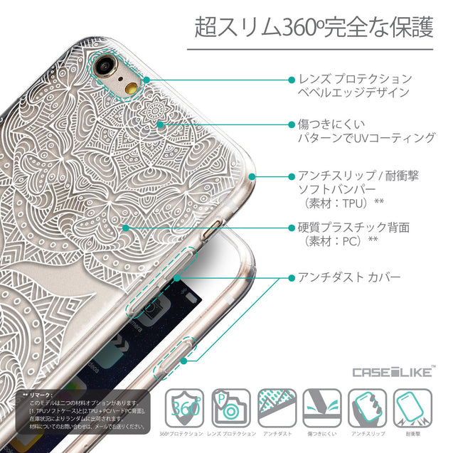Details in Japanese - CASEiLIKE Apple iPhone 6 Plus back cover Mandala Art 2303