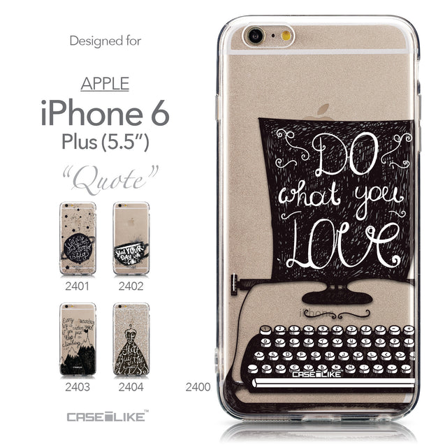 Collection - CASEiLIKE Apple iPhone 6 Plus back cover Quote 2400