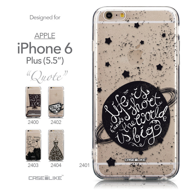 Collection - CASEiLIKE Apple iPhone 6 Plus back cover Quote 2401
