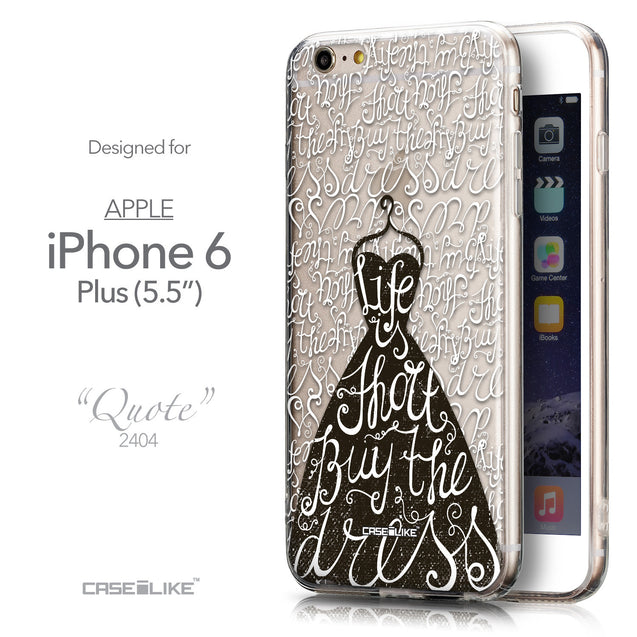 Front & Side View - CASEiLIKE Apple iPhone 6 Plus back cover Indian 2053 Tribal Theme Pattern