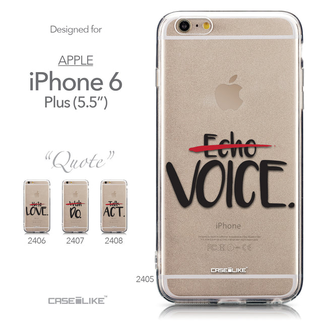 Collection - CASEiLIKE Apple iPhone 6 Plus back cover Quote 2405