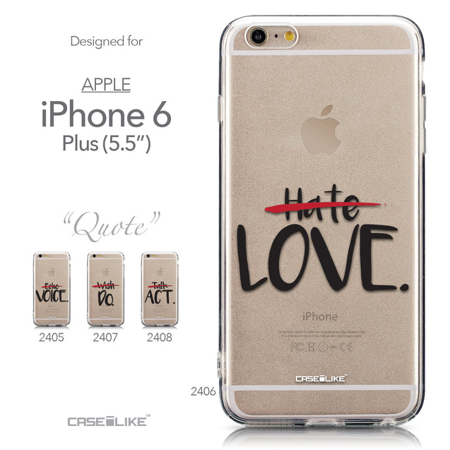 Collection - CASEiLIKE Apple iPhone 6 Plus back cover Quote 2406