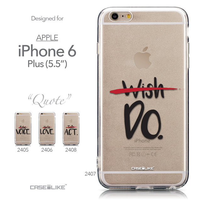 Collection - CASEiLIKE Apple iPhone 6 Plus back cover Quote 2407