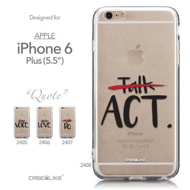 Collection - CASEiLIKE Apple iPhone 6 Plus back cover Quote 2408