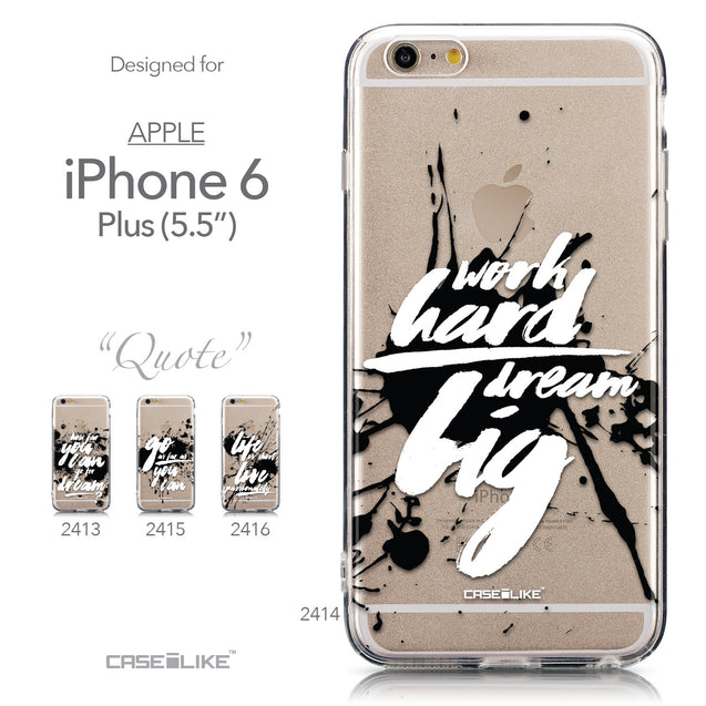 Collection - CASEiLIKE Apple iPhone 6 Plus back cover Quote 2414