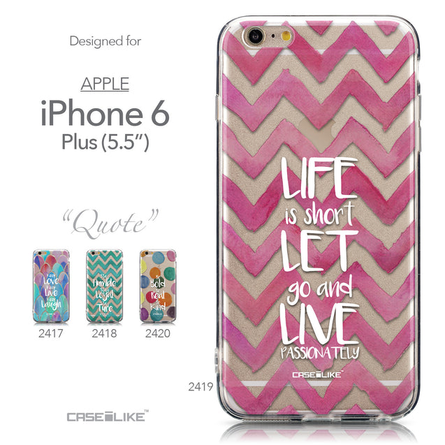 Collection - CASEiLIKE Apple iPhone 6 Plus back cover Quote 2419