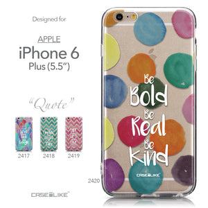 Collection - CASEiLIKE Apple iPhone 6 Plus back cover Quote 2420