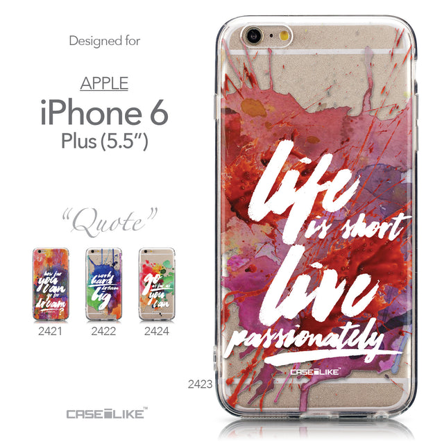 Collection - CASEiLIKE Apple iPhone 6 Plus back cover Quote 2423
