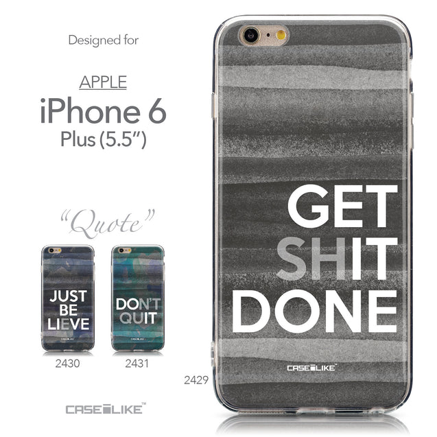 Collection - CASEiLIKE Apple iPhone 6 Plus back cover Quote 2429