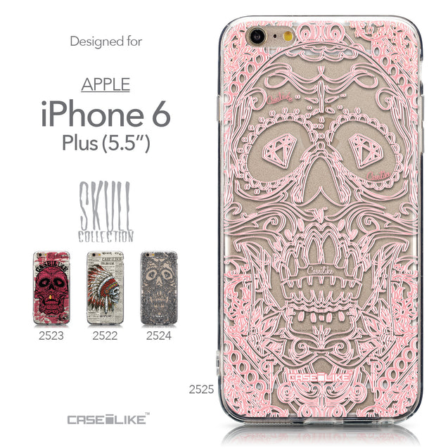 Collection - CASEiLIKE Apple iPhone 6 Plus back cover Art of Skull 2525
