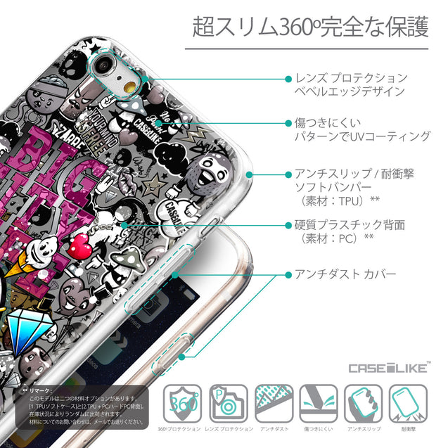 Details in Japanese - CASEiLIKE Apple iPhone 6 Plus back cover Graffiti 2704