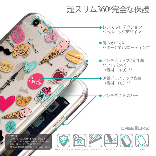 Details in Japanese - CASEiLIKE Apple iPhone 6 Plus back cover Paris Holiday 3904