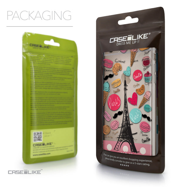 Packaging - CASEiLIKE Apple iPhone 6 Plus back cover Paris Holiday 3904