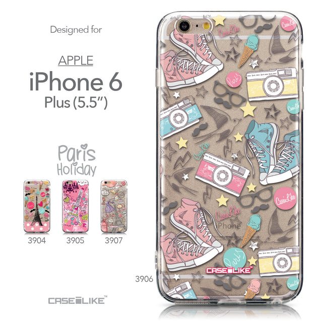 Collection - CASEiLIKE Apple iPhone 6 Plus back cover Paris Holiday 3906