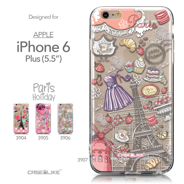 Collection - CASEiLIKE Apple iPhone 6 Plus back cover Paris Holiday 3907