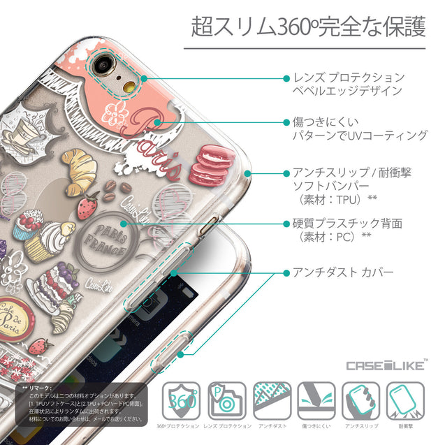 Details in Japanese - CASEiLIKE Apple iPhone 6 Plus back cover Paris Holiday 3907