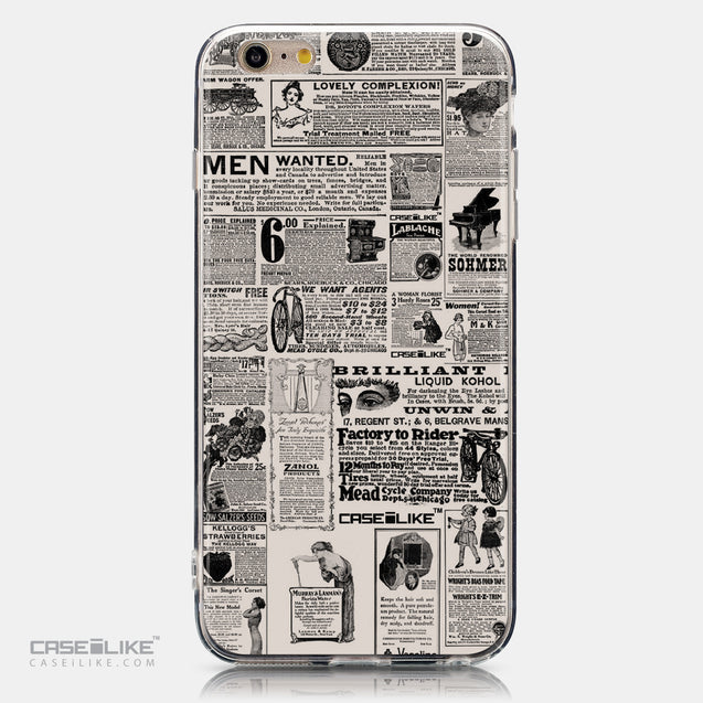 CASEiLIKE Apple iPhone 6 Plus back cover Vintage Newspaper Advertising 4818