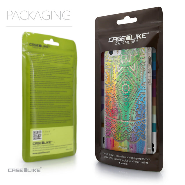 Packaging - CASEiLIKE Apple iPhone SE back cover Indian Line Art 2064
