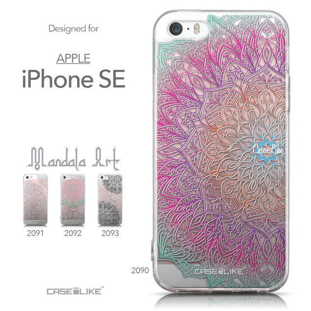 Collection - CASEiLIKE Apple iPhone SE back cover Mandala Art 2090