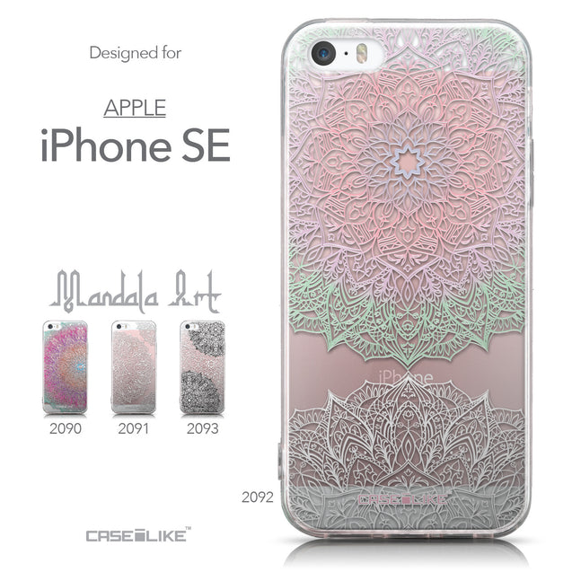 Collection - CASEiLIKE Apple iPhone SE back cover Mandala Art 2092