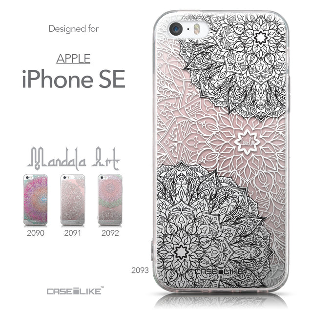 Collection - CASEiLIKE Apple iPhone SE back cover Mandala Art 2093
