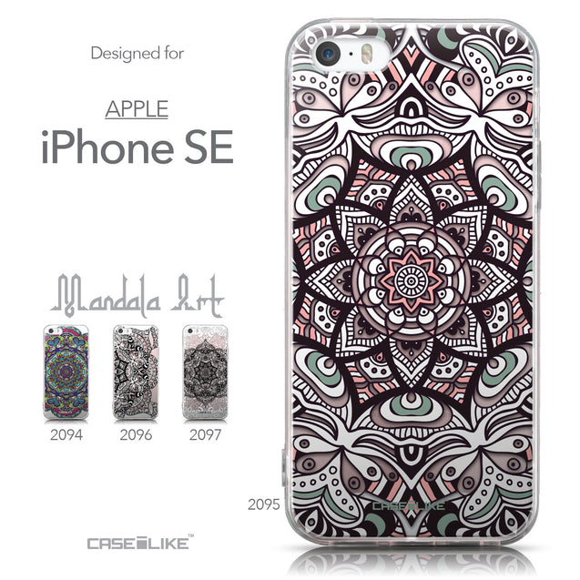 Collection - CASEiLIKE Apple iPhone SE back cover Mandala Art 2095
