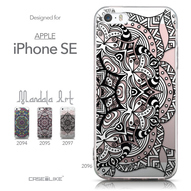 Collection - CASEiLIKE Apple iPhone SE back cover Mandala Art 2096