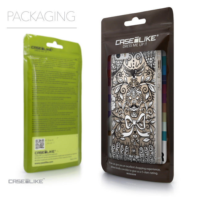 Packaging - CASEiLIKE Apple iPhone SE back cover Roses Ornamental Skulls Peacocks 2227