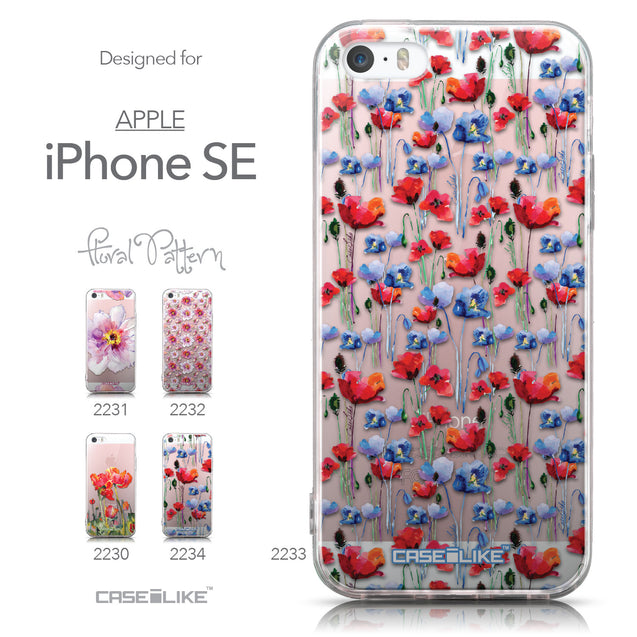 Collection - CASEiLIKE Apple iPhone SE back cover Watercolor Floral 2233