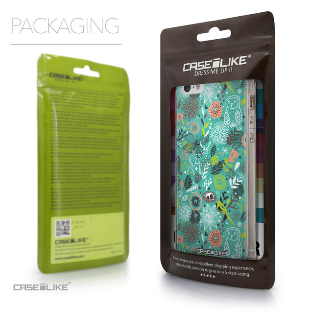 Packaging - CASEiLIKE Apple iPhone SE back cover Spring Forest Turquoise 2245