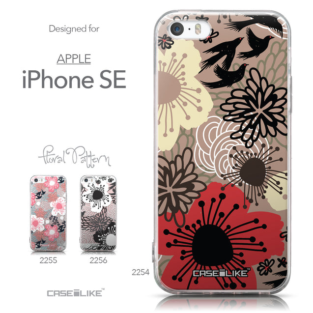 Collection - CASEiLIKE Apple iPhone SE back cover Japanese Floral 2254