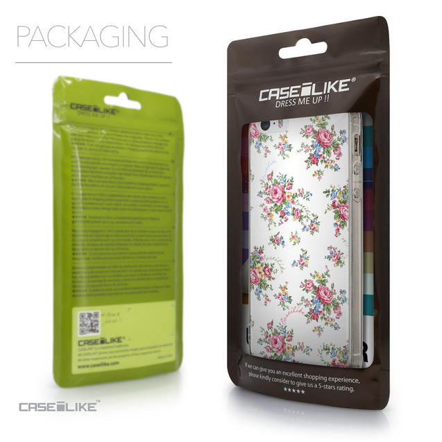 Packaging - CASEiLIKE Apple iPhone SE back cover Floral Rose Classic 2260