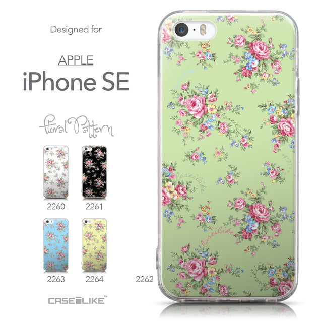 Collection - CASEiLIKE Apple iPhone SE back cover Floral Rose Classic 2262